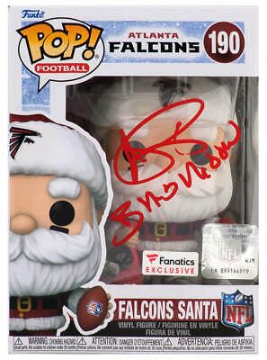 Andre Rison Signed Falcons SANTA Funko Pop Doll #190 w/Bad Moon- (SCHWARTZ COA) Image 1