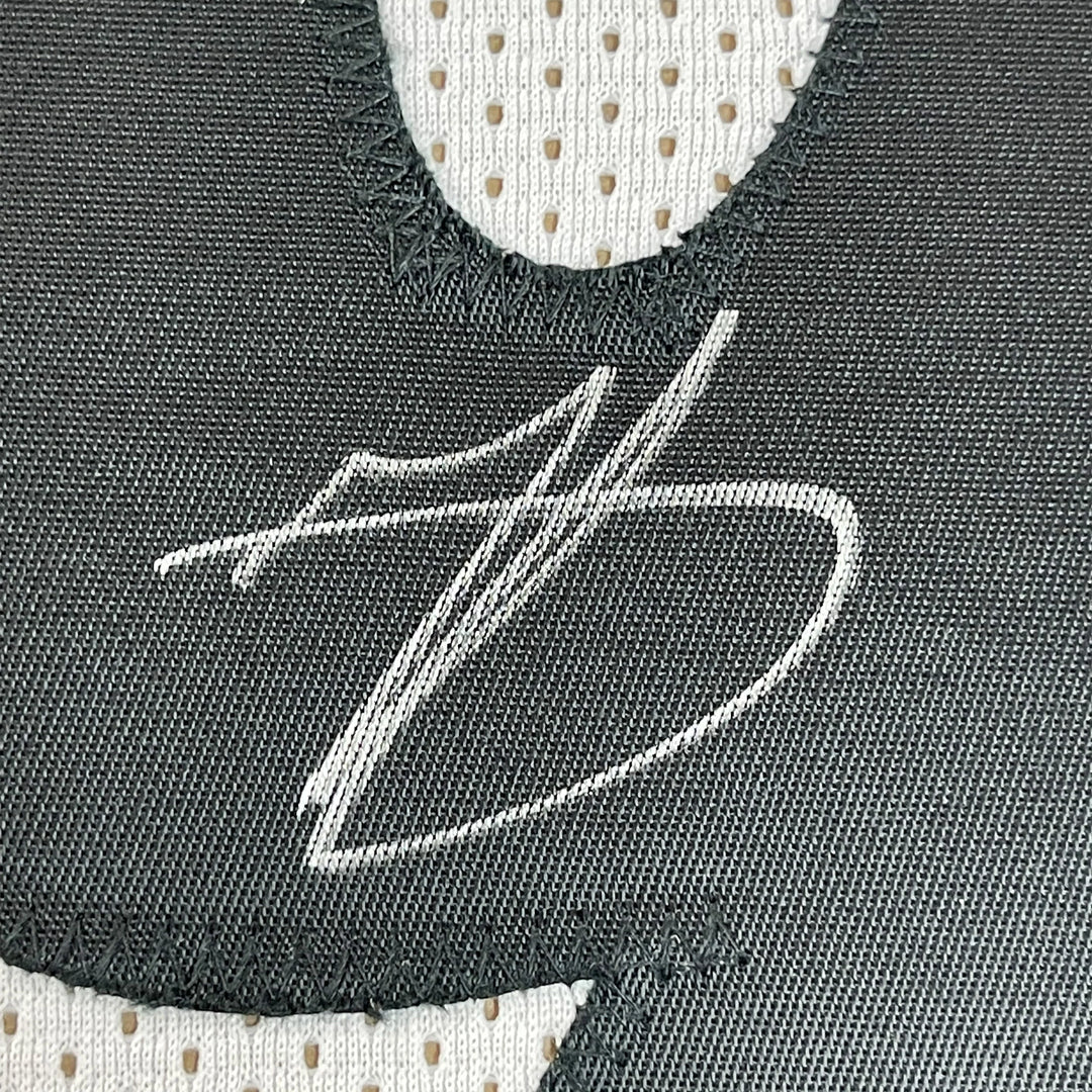 FRAMED Autographed/Signed MINKAH FITZPATRICK 33x42 Pitt White Jersey PSA COA Image 2