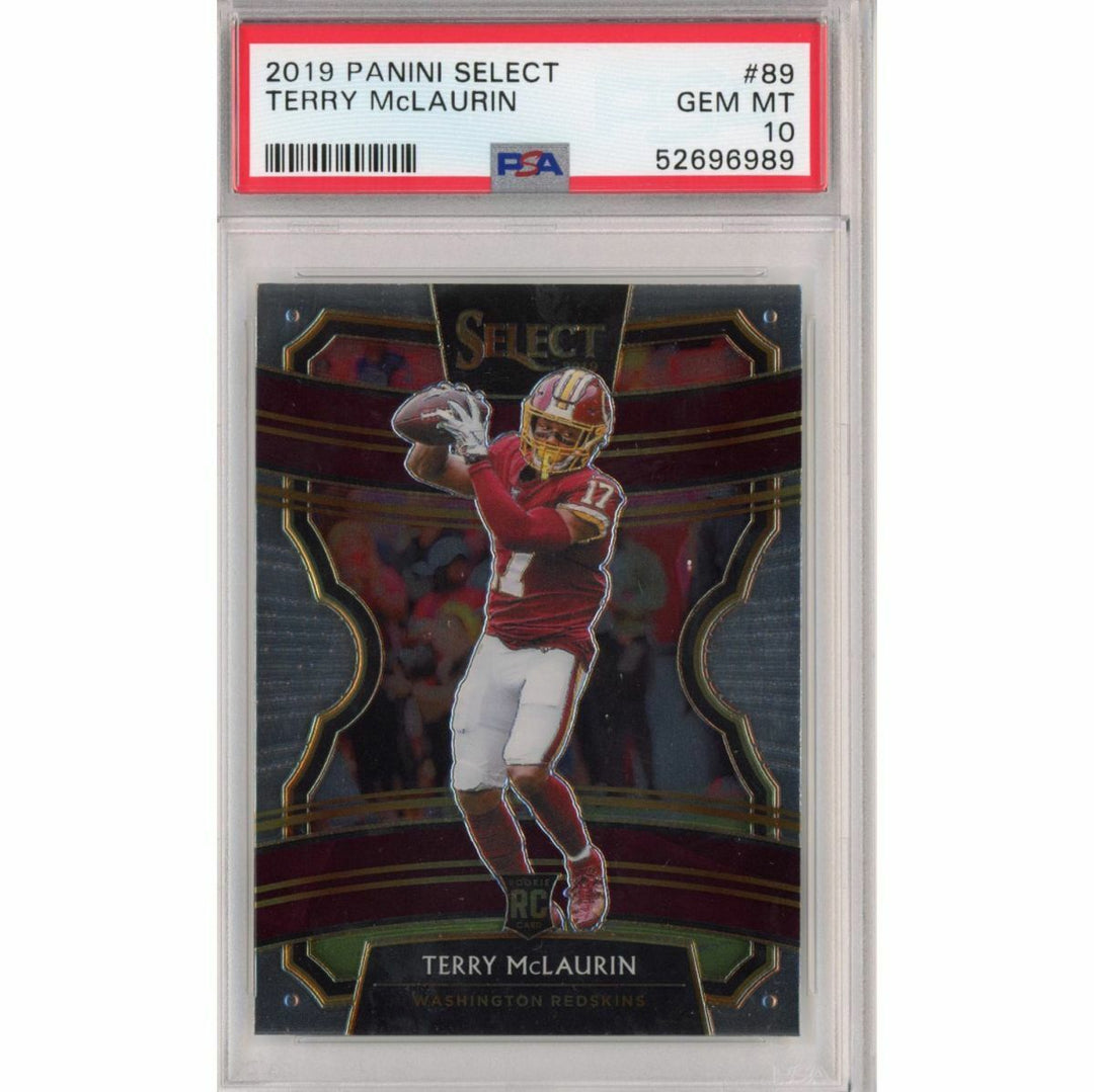 Graded 2019 Panini Select TERRY MCLAURIN #89 Rookie RC Football Card PSA 10 Mint Image 1