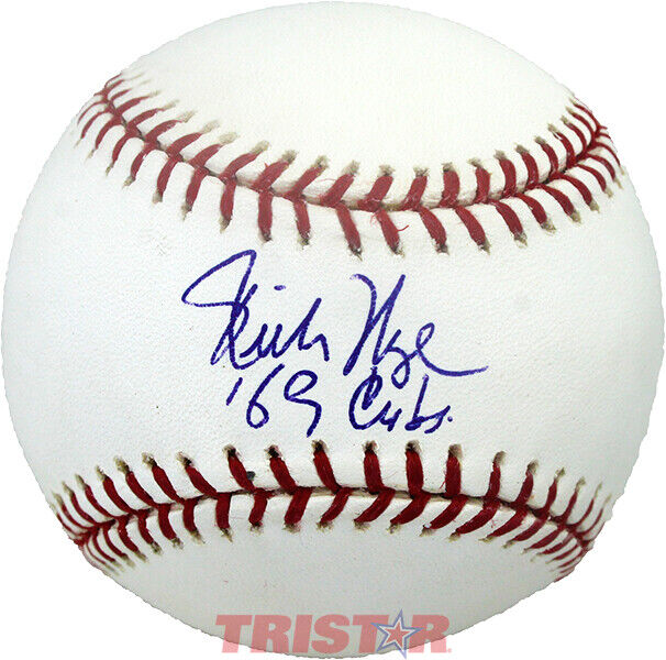 RICH NYE SIGNED AUTOGRAPHED ML BASEBALL INSCRIBED 69 CUBS TRISTAR Image 1
