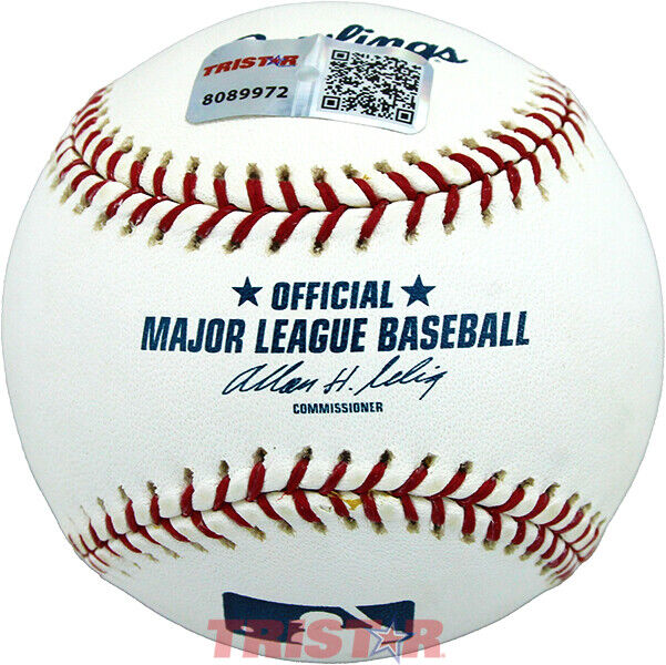Juan Pizzaro Signed Autographed ML Baseball TRISTAR - Chicago Cubs, Braves Image 2