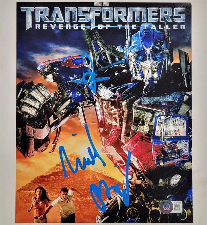 Michael Bay & Shia LaBeouf signed Transformers 8x10 photo autograph Beckett BAS Image 1