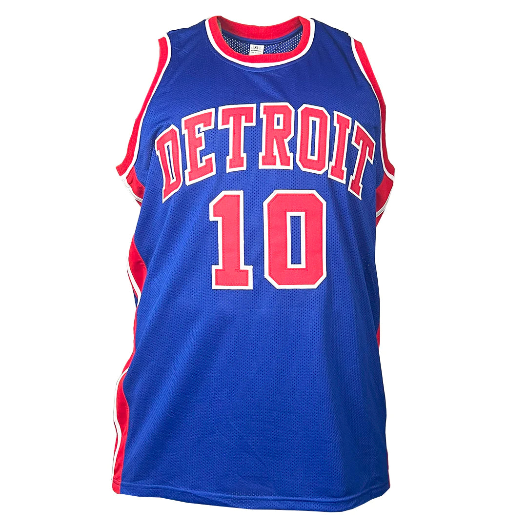 Dennis Rodman Signed Detroit Blue Basketball Jersey (JSA) Image 3