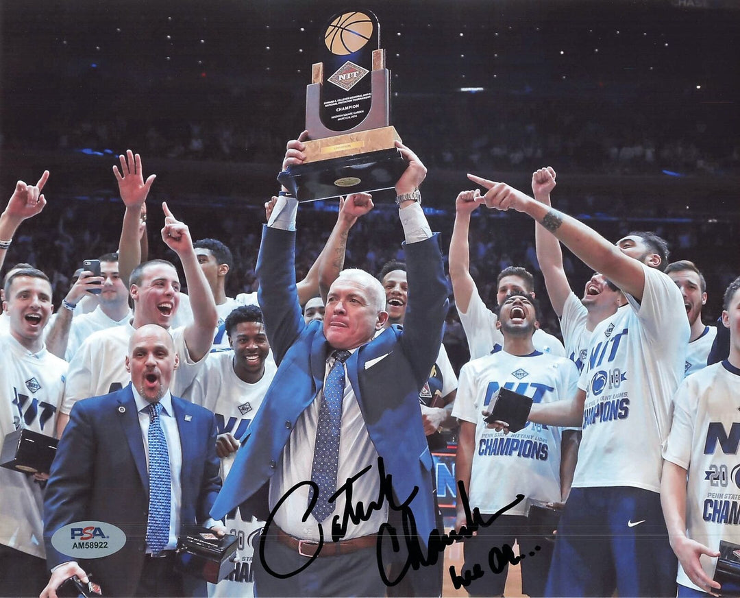 PAT CHAMBERS Signed 8x10 photo PSA/DNA Penn State Autographed Image 1