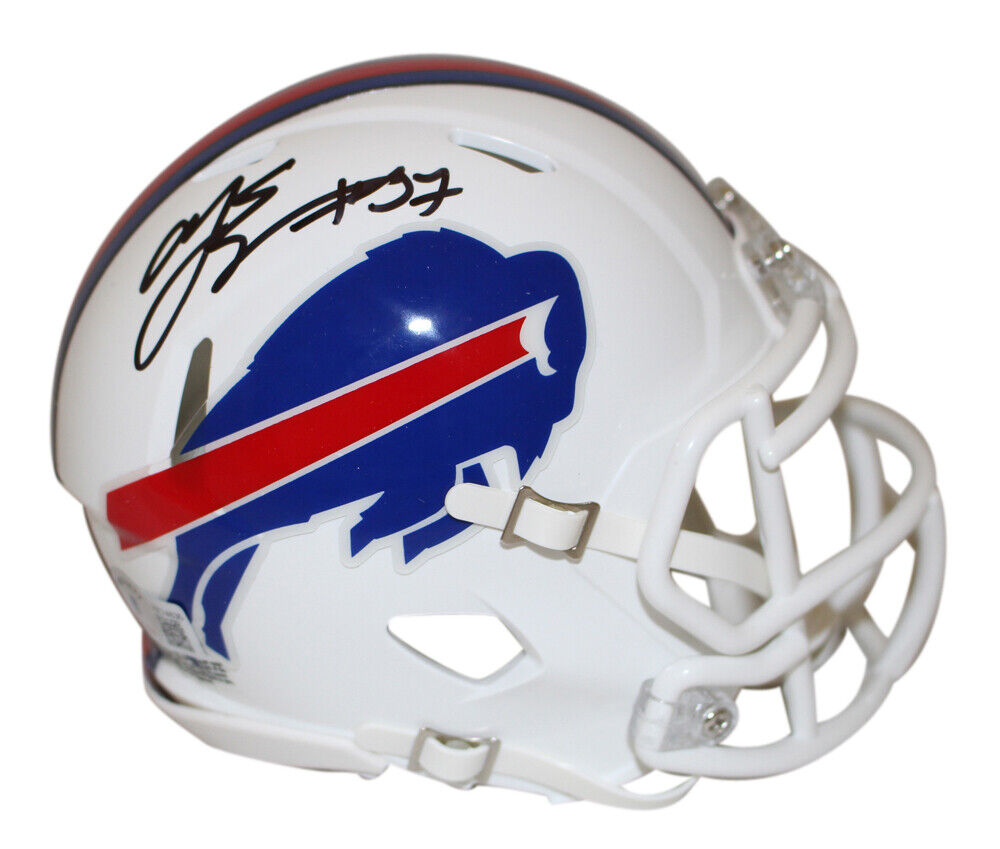 AJ Epenesa Autographed/Signed Buffalo Bills Speed Mini Helmet Beckett 38506 Image 1