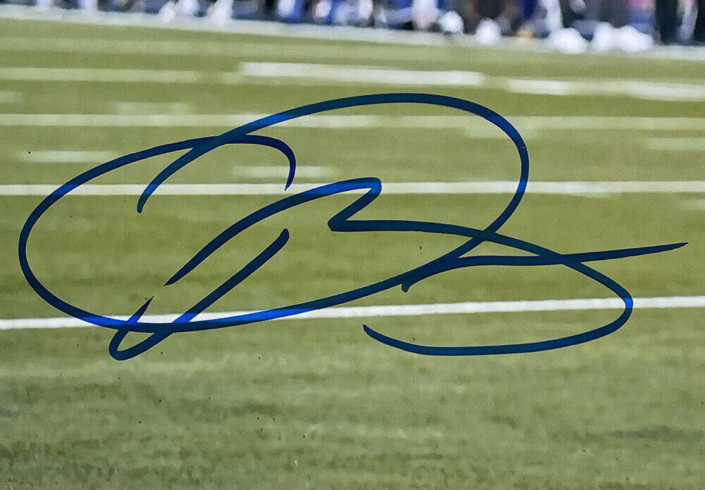 Odell Beckham Jr Signed Rams 16x20 Super Bowl LVI Photo SB LVI 1st TD Insc BAS Image 2