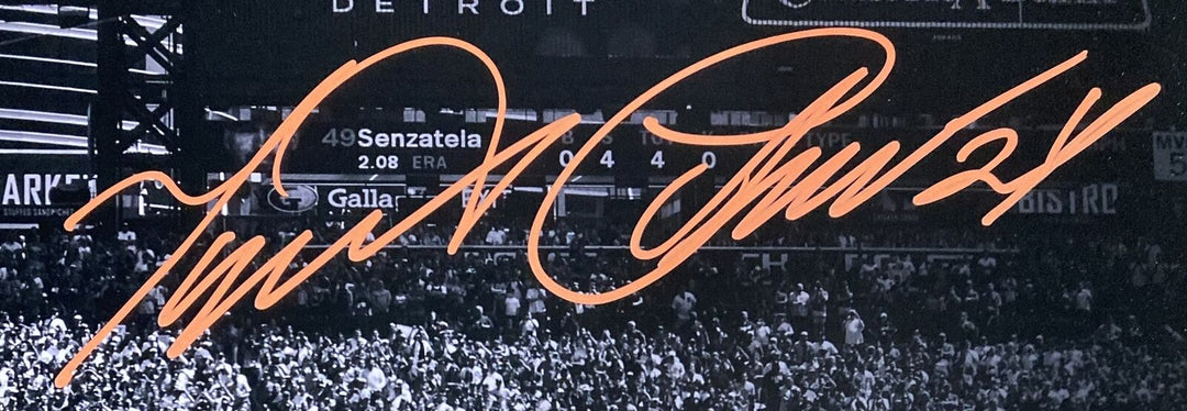 Miguel Cabrera Signed 16x20 Detroit Tigers Scoreboard Photo BAS Image 2