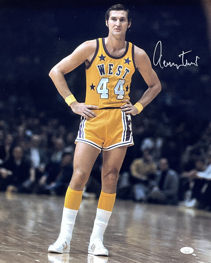 Jerry West Signed 16x20 Los Angeles Lakers Photo JSA Image 1