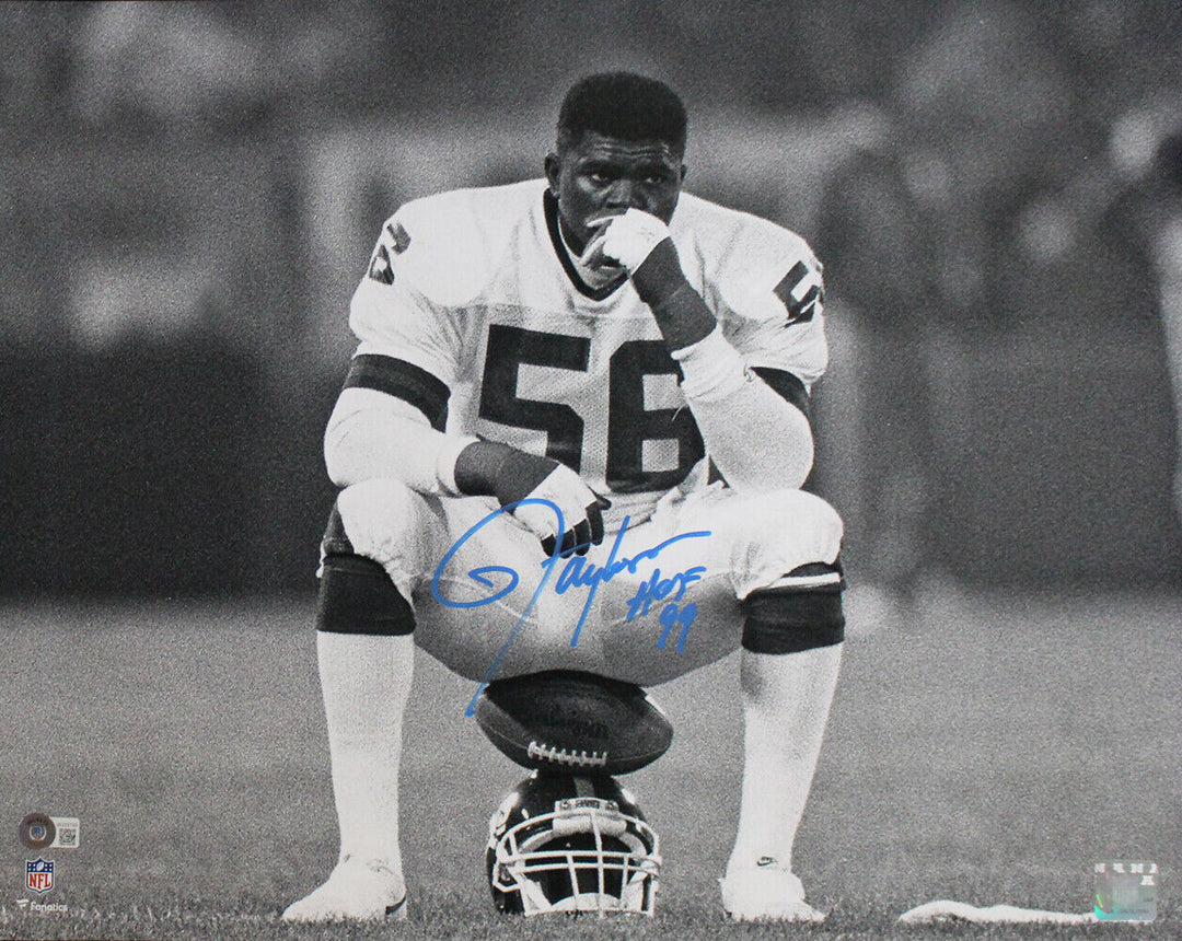 Lawrence Taylor Autographed New York Giants 16x20 Photo HOF Beckett 33676 Image 1