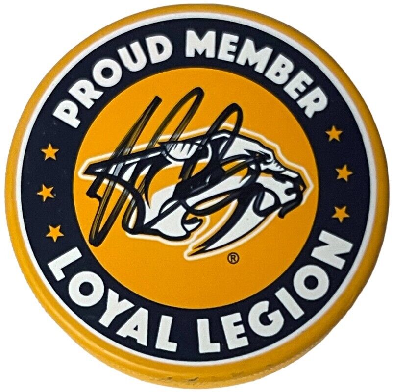 Rocco Grimaldi signed Nashville Predators Proud Member Loyal Legion NHL Hockey P Image 1