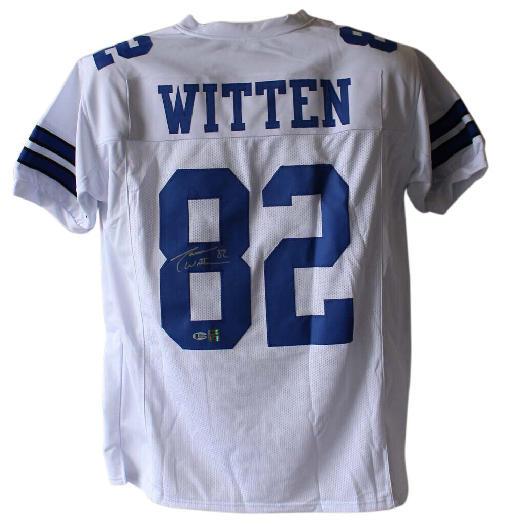 Jason Witten Autographed/Signed Dallas Cowboys White XL Jersey BAS 24172 Image 1