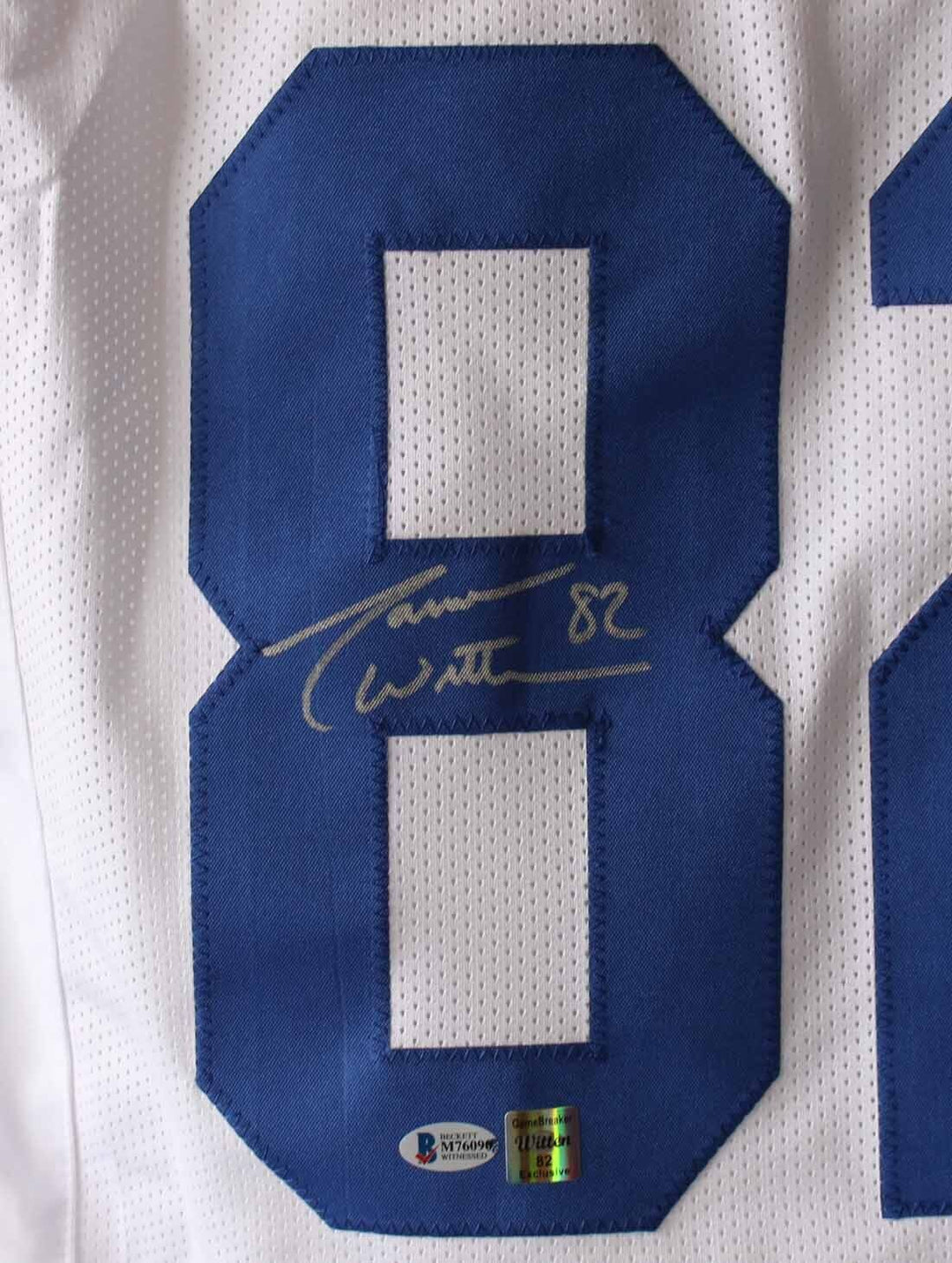 Jason Witten Autographed/Signed Dallas Cowboys White XL Jersey BAS 24172 Image 2