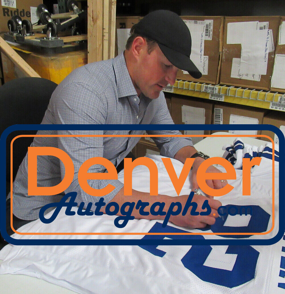 Jason Witten Autographed/Signed Dallas Cowboys White XL Jersey BAS 24172 Image 4