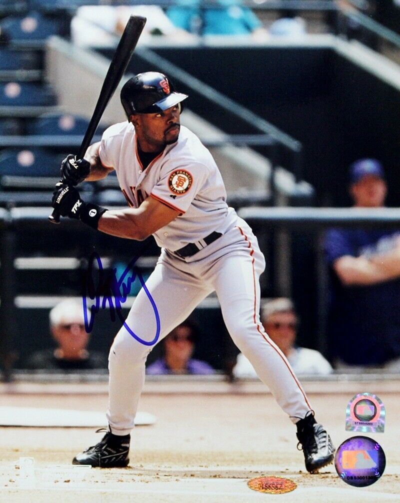 Calvin Murray Signed Autographed San Francisco Giants 8x10 Photo TRISTAR Image 1