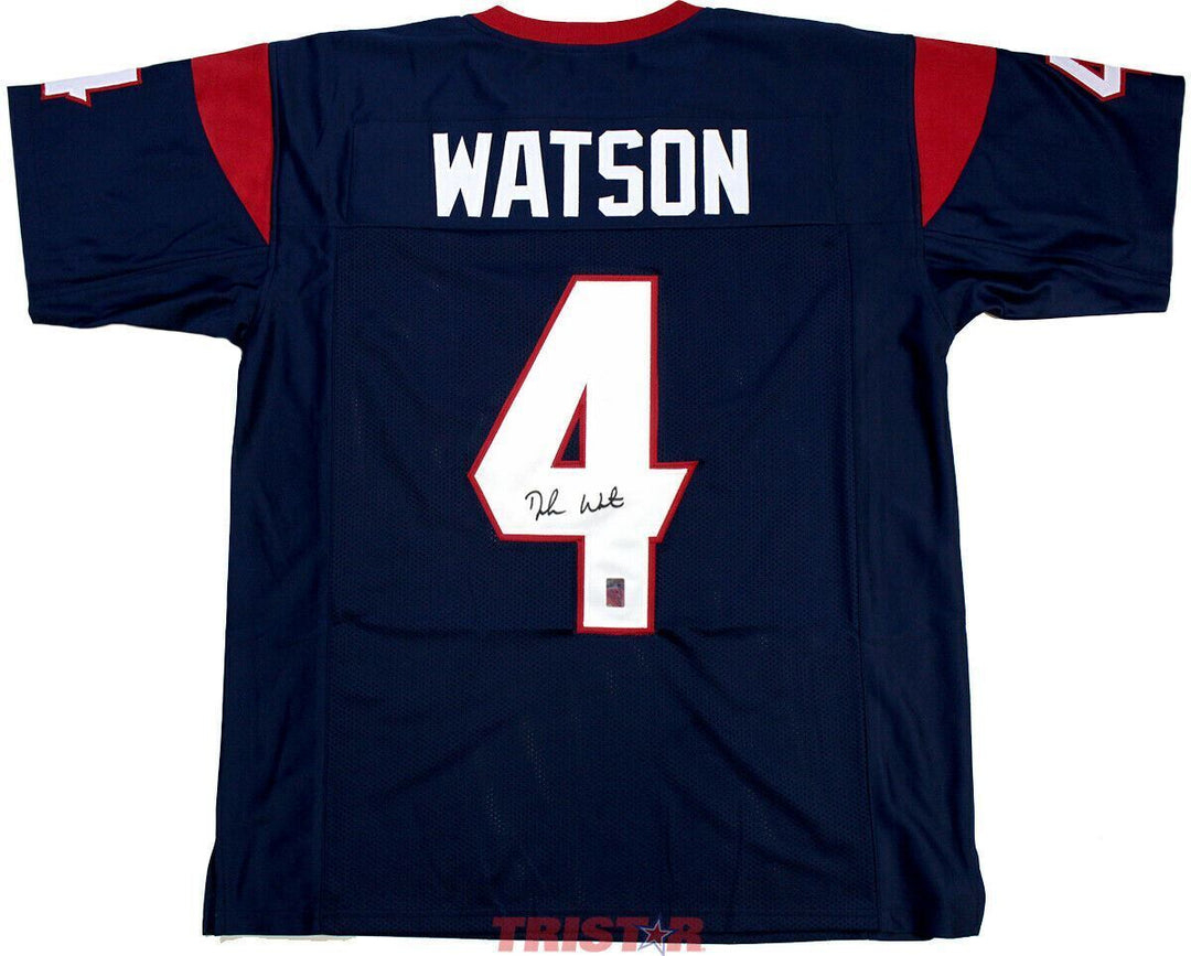 Deshaun Watson Signed Autographed Houston Texans Custom Jersey TRISTAR COA Image 1