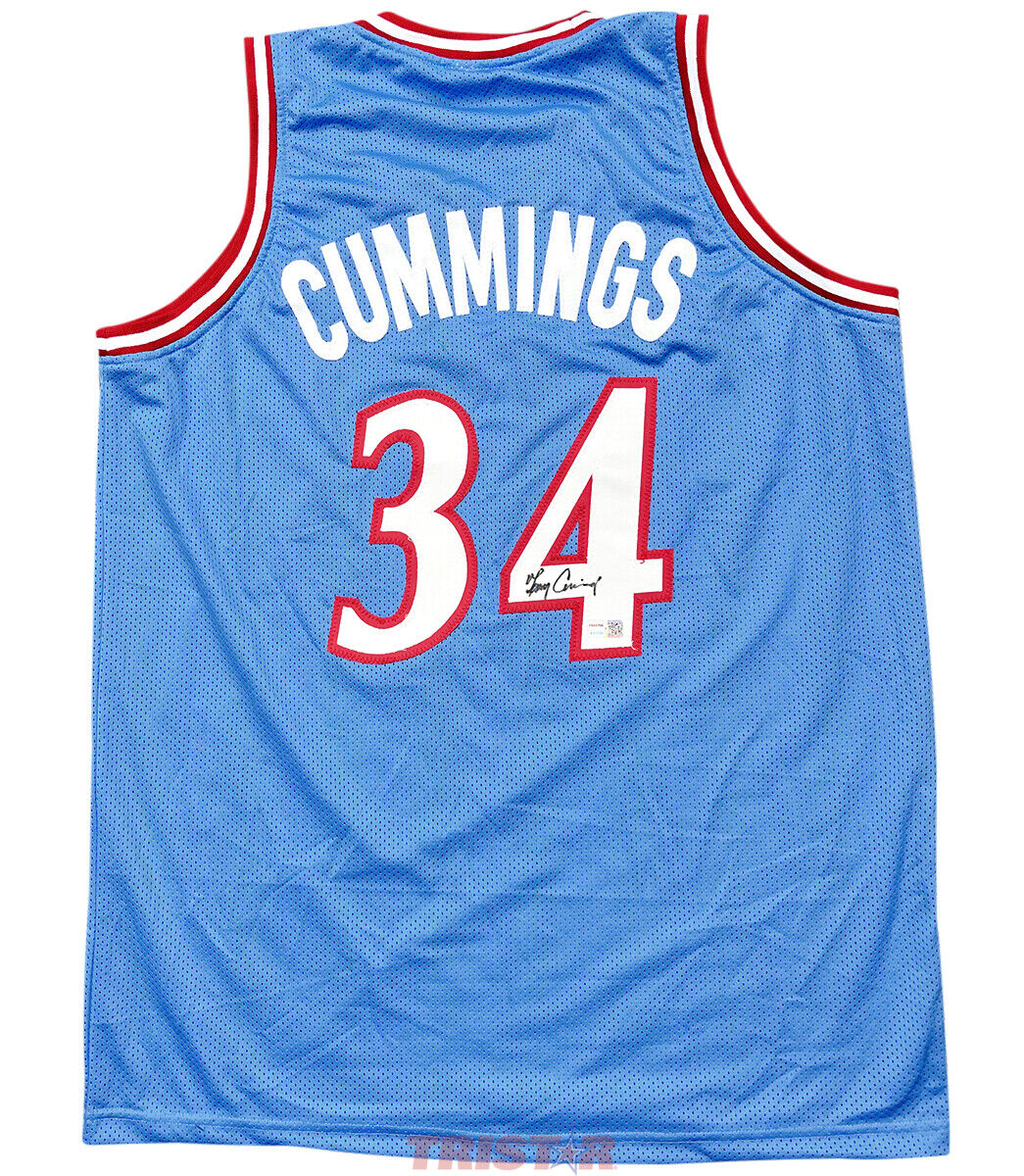 Terry Cummings Signed Autographed San Diego Clippers Blue Custom Jersey TRISTAR Image 1