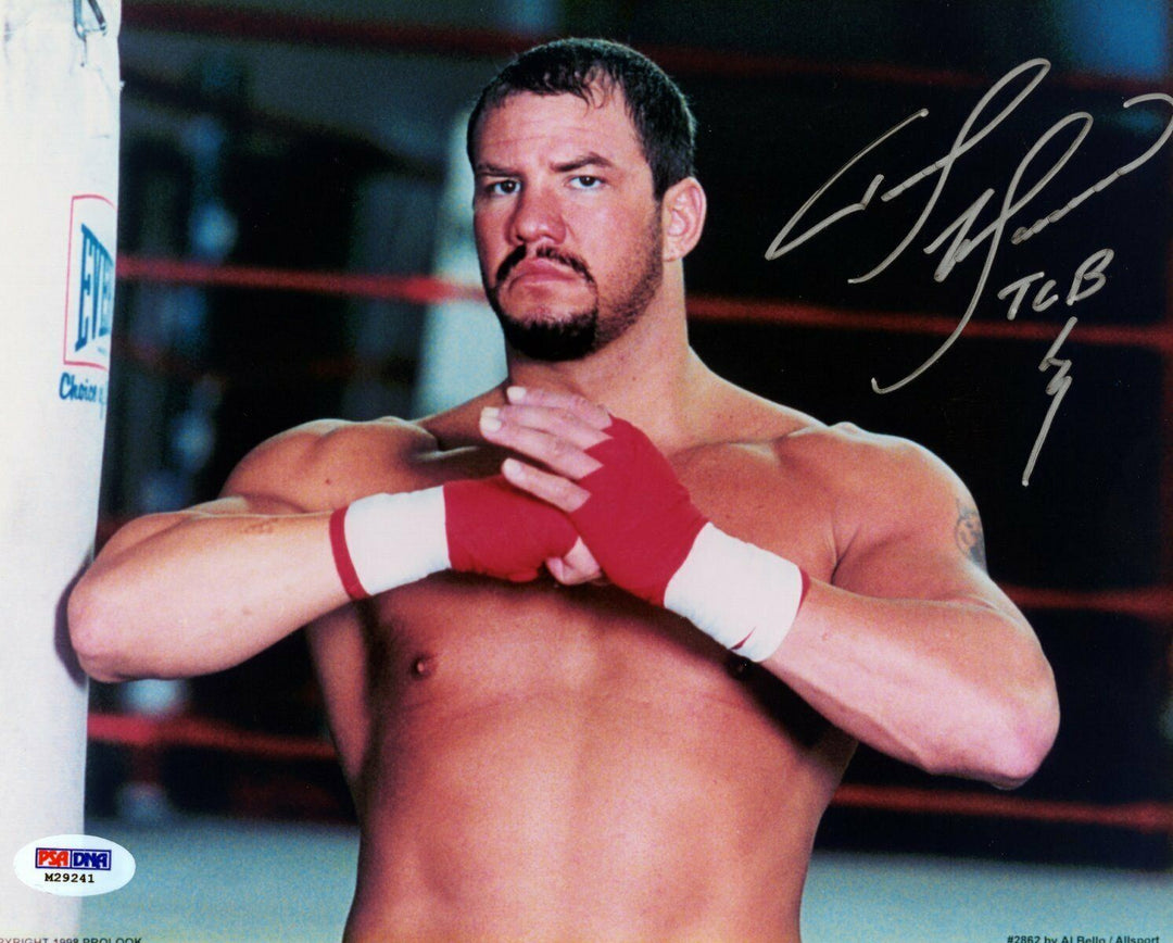 Tommy Morrison Signed Autographed Boxing 8x10 Photo Inscribed TCB TRISTAR COA Image 1