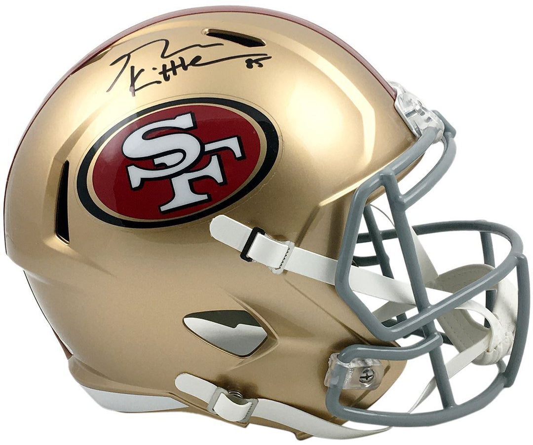 George Kittle Autographed San Francisco 49ers Full Size Speed Helmet Beckett Image 1