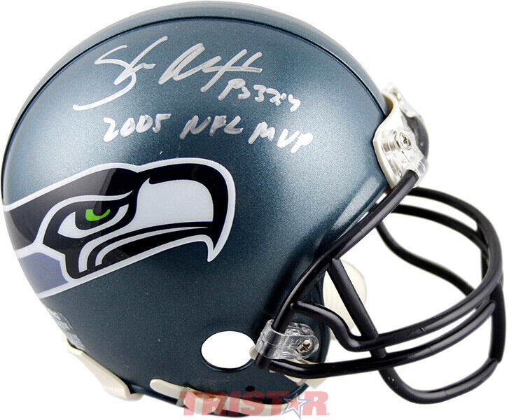 Shaun Alexander Autographed Seattle Seahawks Mini Helmet 2005 NFL MVP TRISTAR Image 1
