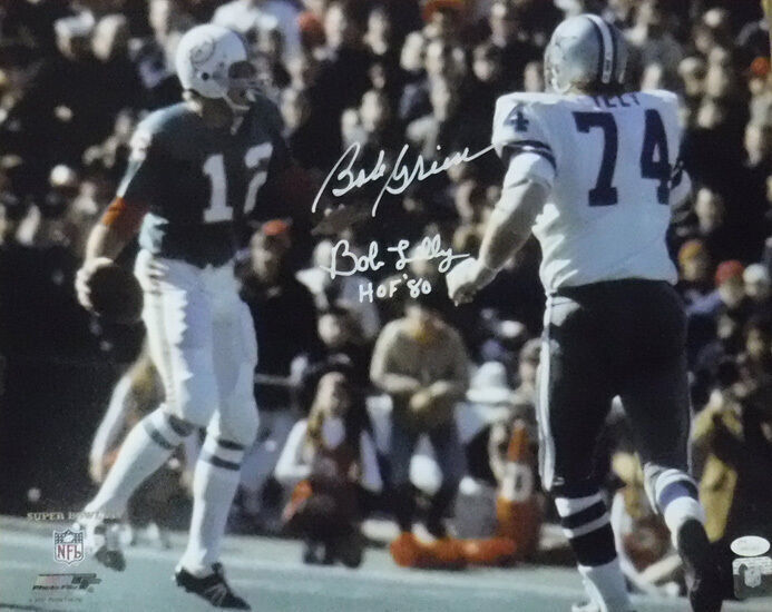 Bob Griese & Bob Lilly Autographed/Signed 16x20 Photo Super Bowl VI JSA 16487 Image 1