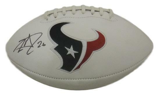Lamar Miller Autographed/Signed Houston Texans Logo Football JSA 15698 Image 1