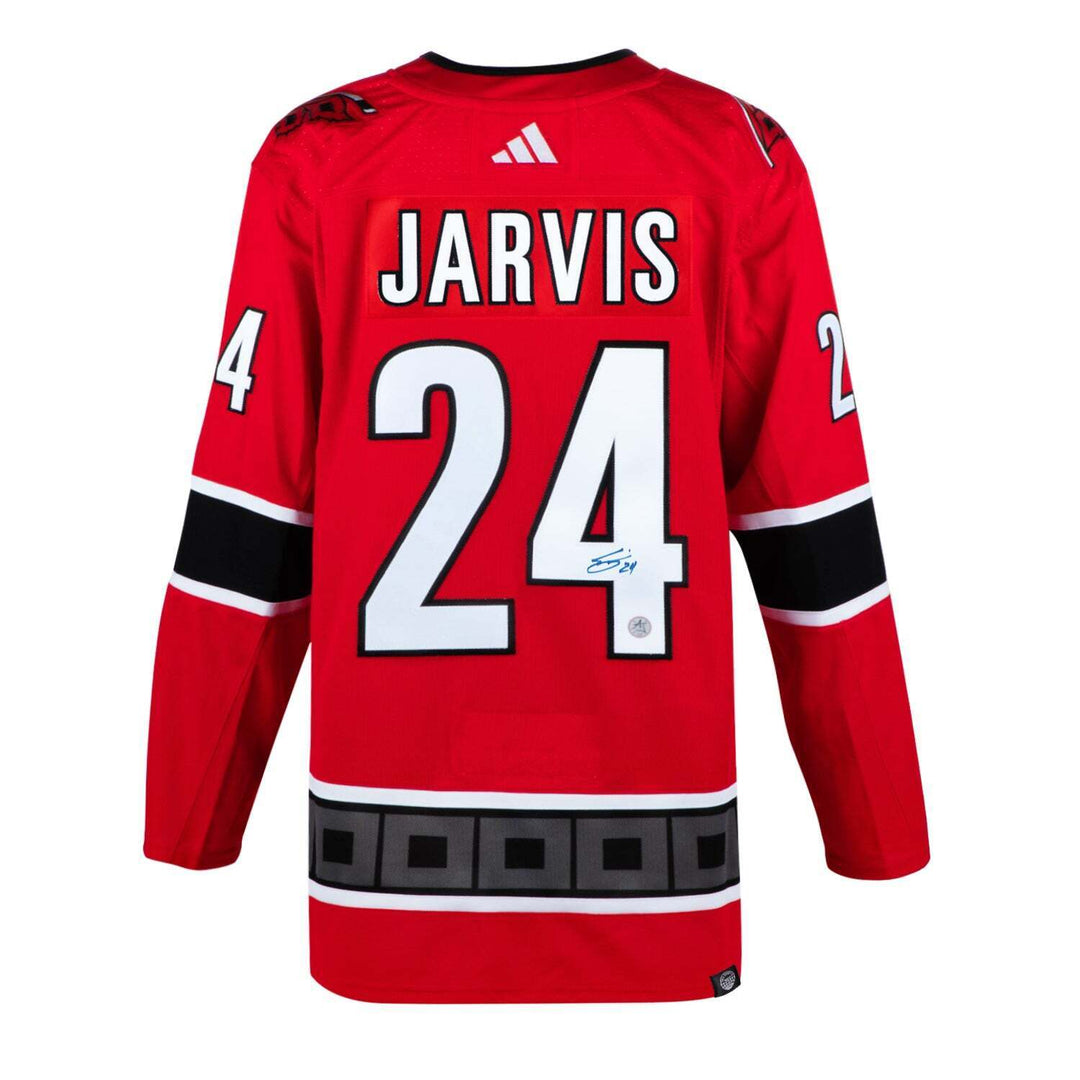 Seth Jarvis Signed Carolina Hurricanes Reverse Retro 2.0 adidas Jersey Image 1