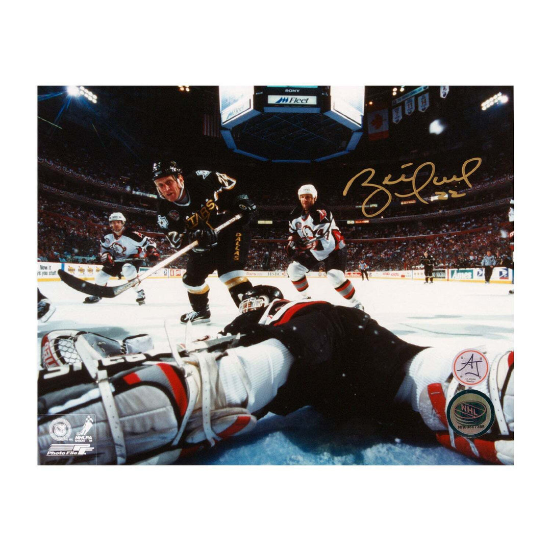 Brett Hull Signed Dallas Stars 1999 Stanley Cup Winning Goal 8x10 Photo Image 1