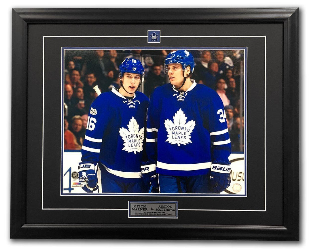 Mitch Marner & Auston Matthews Toronto Maple Leafs Young Stars 26x32 Frame Image 1