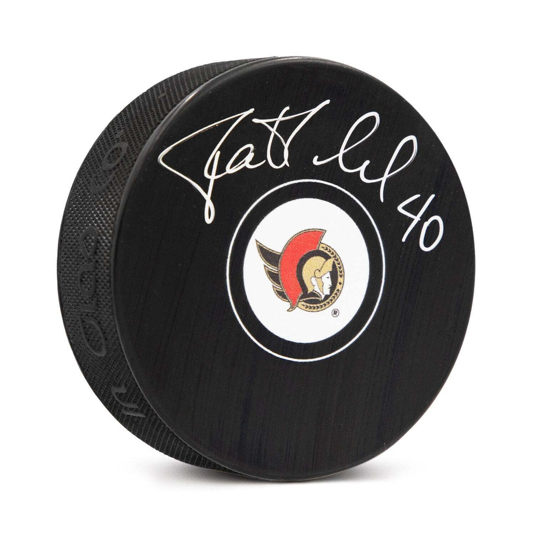 Patrick Lalime Autographed Ottawa Senators Hockey Puck Image 1