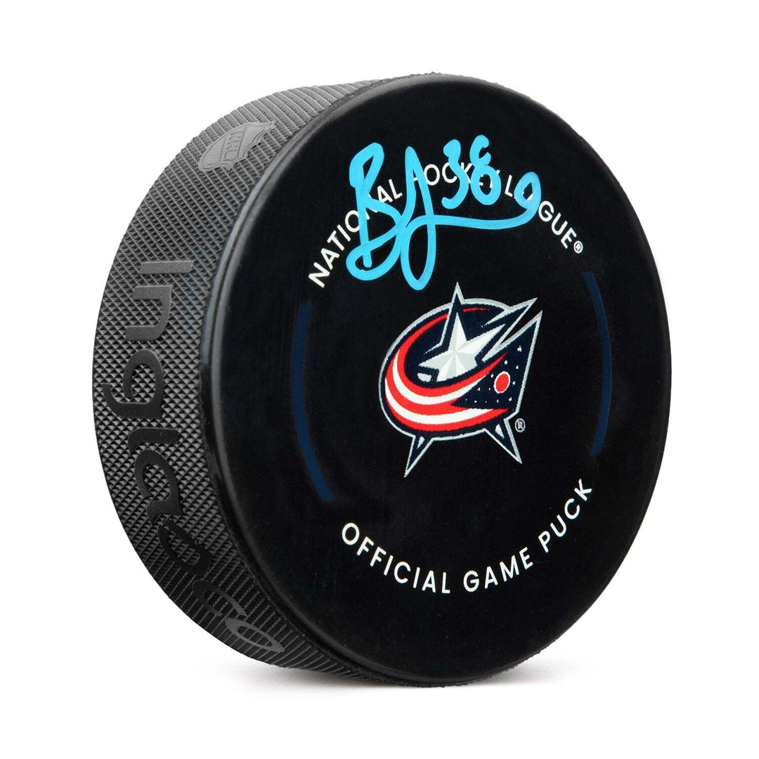 Boone Jenner Signed Columbus Blue Jackets Official Game Puck Image 1