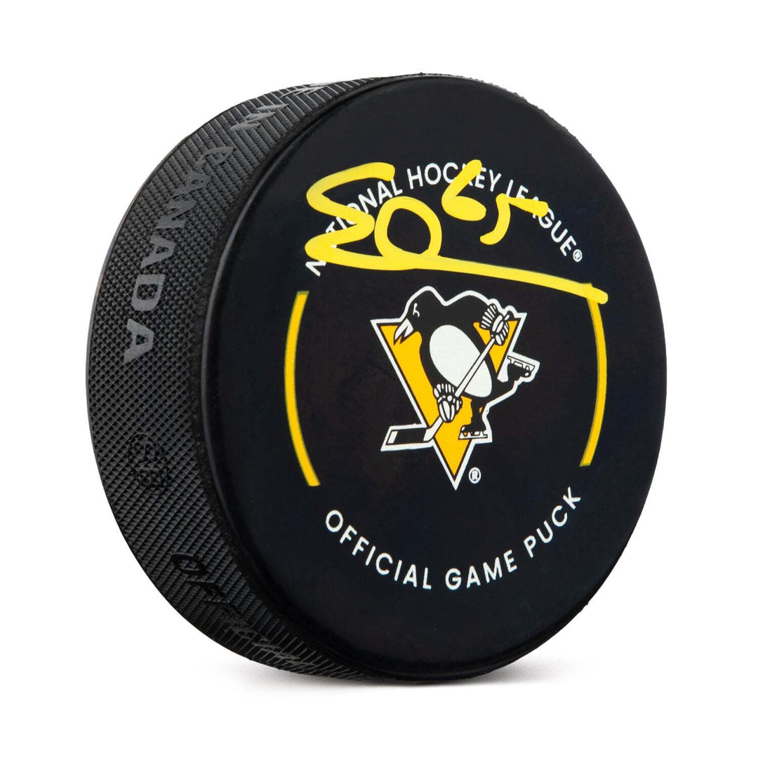 Erik Karlsson Signed Pittsburgh Penguins Official Game Puck Image 1