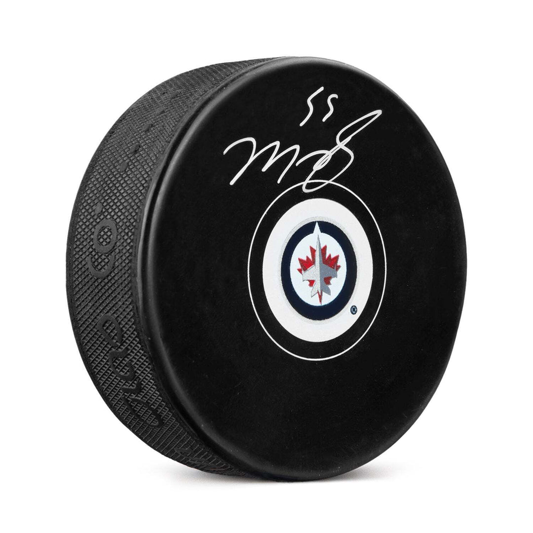 Mark Scheifele Autographed Winnipeg Jets Hockey Puck Image 1