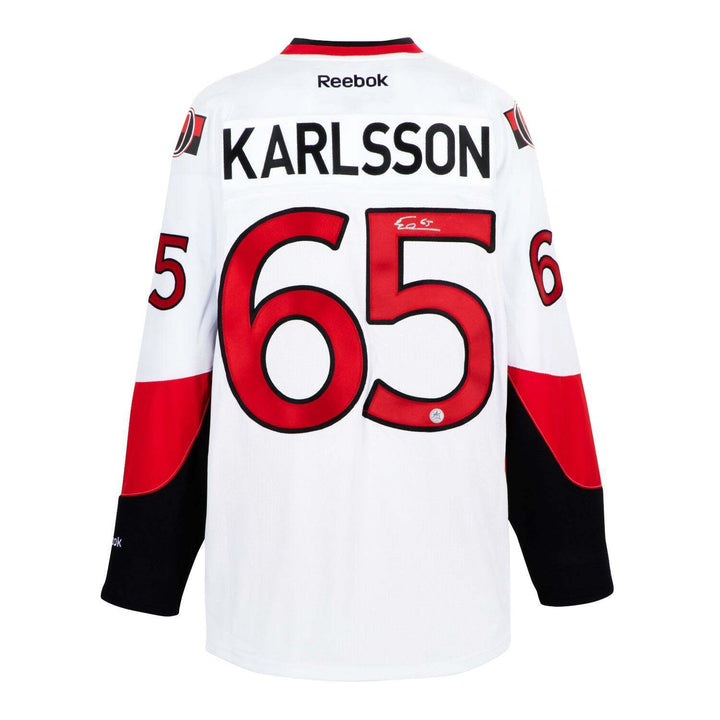 Erik Karlsson Autographed Ottawa Senators Vintage Reebok Jersey Image 1
