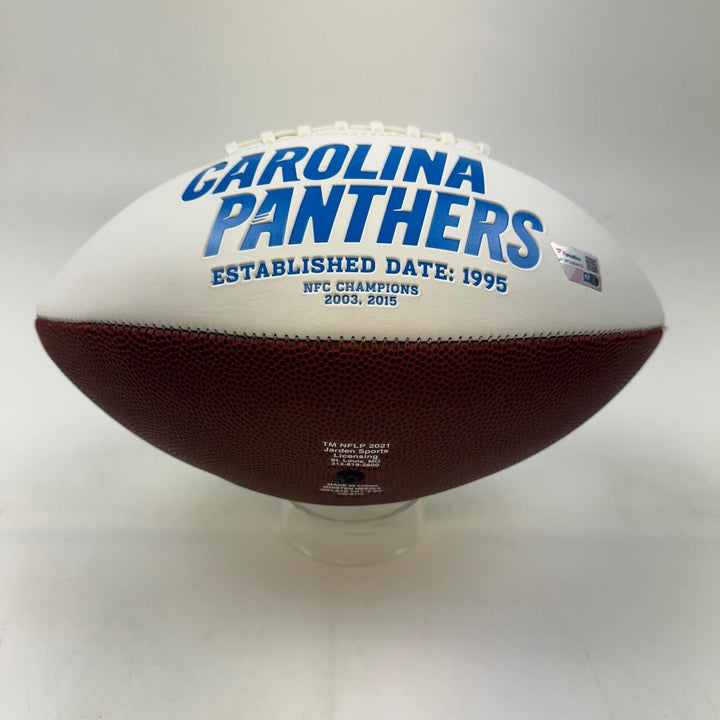 Autographed/Signed Bryce Young Carolina Panthers F/S Logo Football Fanatics COA Image 2