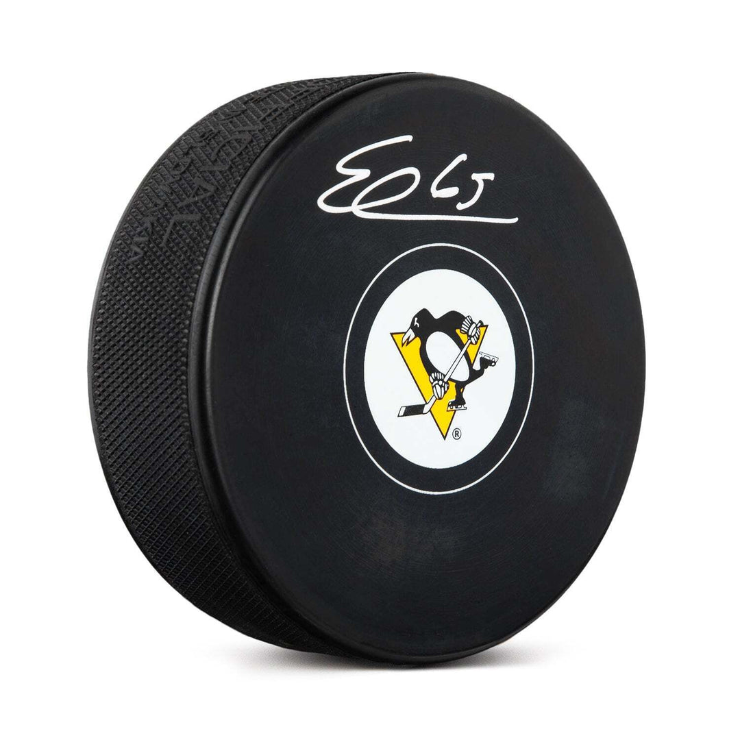 Erik Karlsson Autographed Pittsburgh Penguins Hockey Puck Image 1