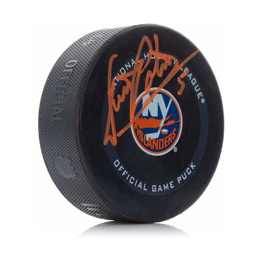 Denis Potvin Autographed New York Islanders Official Game Puck Image 1