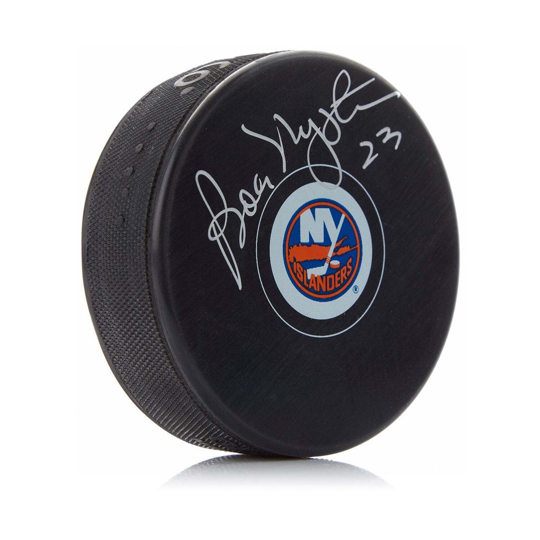 Bob Nystrom Autographed New York Islanders Hockey Puck Image 1