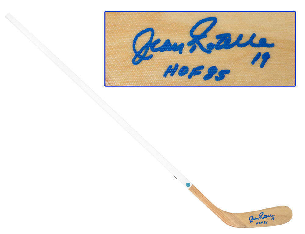 Jean Ratelle Autographed Wood Hockey Stick - New York Rangers Image 1