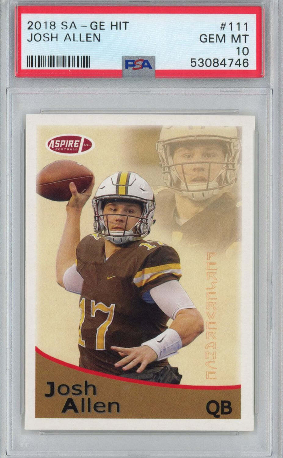 Josh Allen outlets Graded rookie