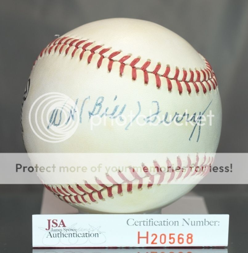 Bill Terry Signed Jsa Authenticated National League Baseball Autograph Image 1