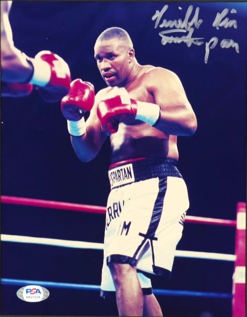"Terrible Tim Witherspoon" Signed 11x14 Matted Photo Display with Backing (PSA COA)