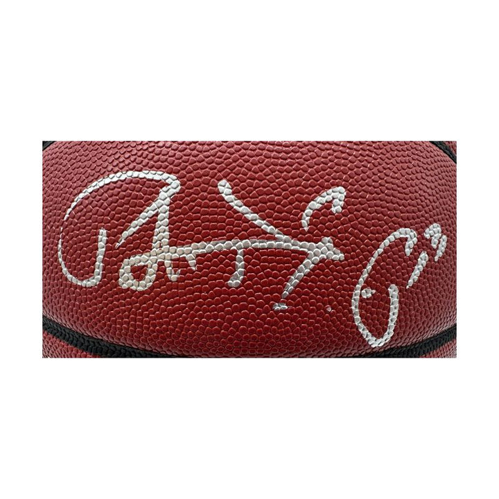 Patrick Ewing New York Knicks Autographed NCAA Wilson Replica Basketball (CX Auth)
