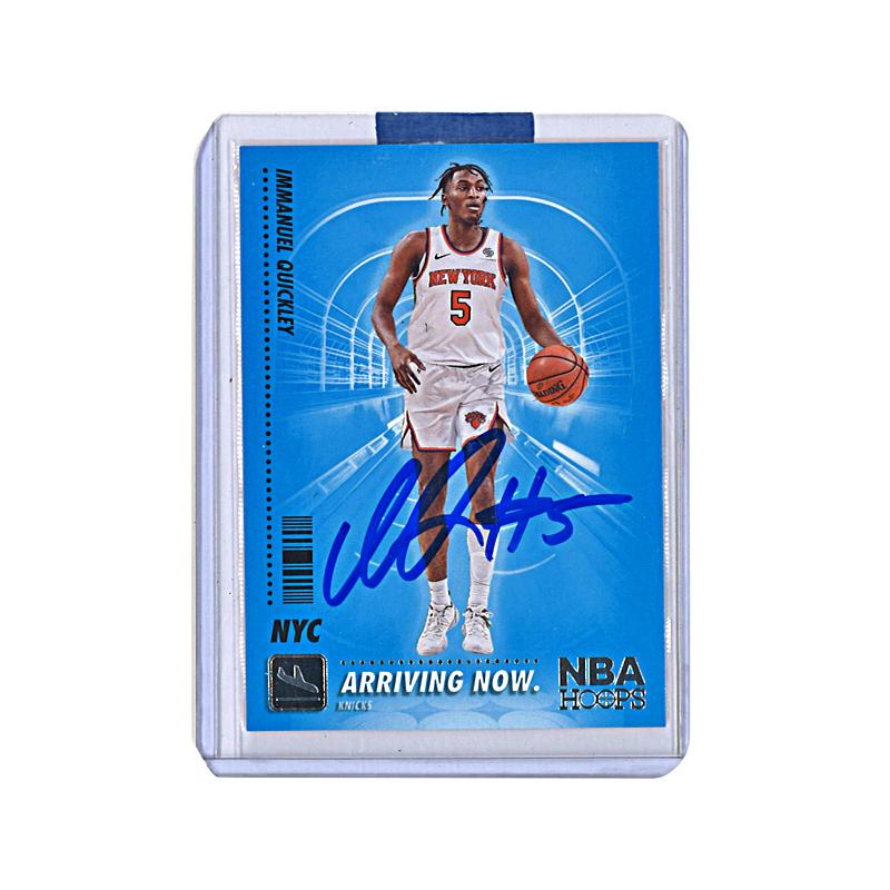 2020-21 Nba Hoops 249 Immanuel Quickley Signed Card Auto Psa Slabbed Rc  Knicks