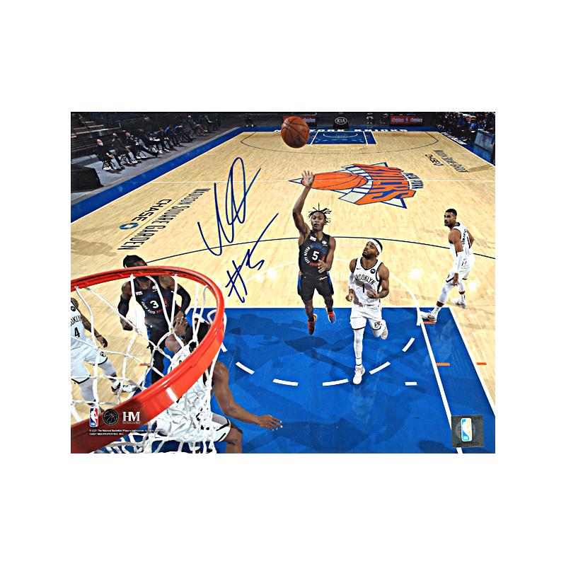 Immanuel Quickley New York Knicks Autographed Shooting Floater 8x10 Photo