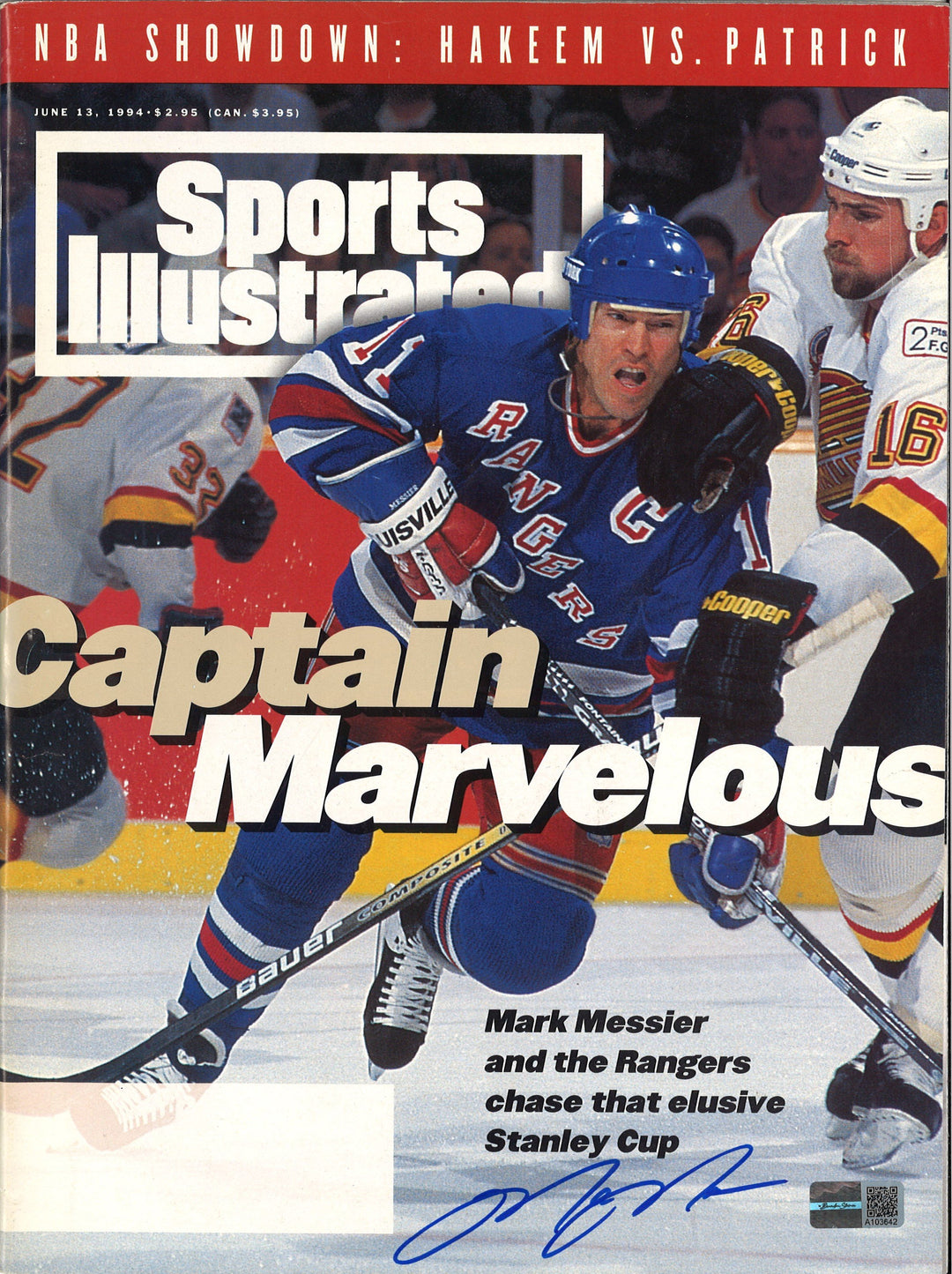 Mark Messier New York Rangers Captain Marvelous Sports Illustrated