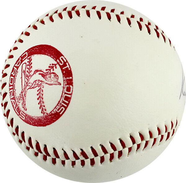 Roger Maris Signed St. Louis Cardinals 82 World Champions Promotion Baseball PSA Image 4
