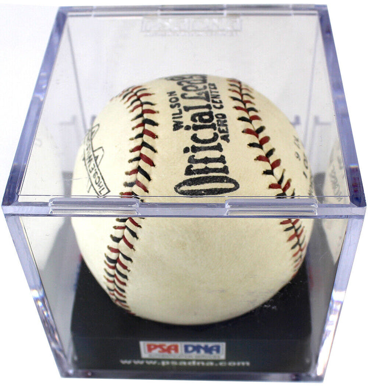 Red Faber Autographed Vintage Baseball PSA/DNA Grade 7 - Rare Single Signed Ball Image 4