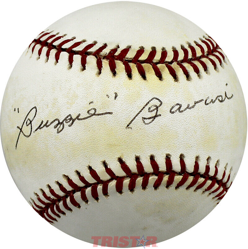 'Buzzie' Bavasi Autographed Vintage Rawlings NL Baseball PSA - Dodgers GM Image 1