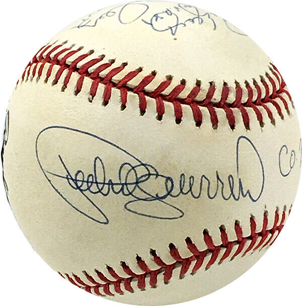 RON CEY, PEDRO GUERRERO & STEVE YEAGER SIGNED BASEBALL INSCRIBED 81 WS COMVP PSA Image 2
