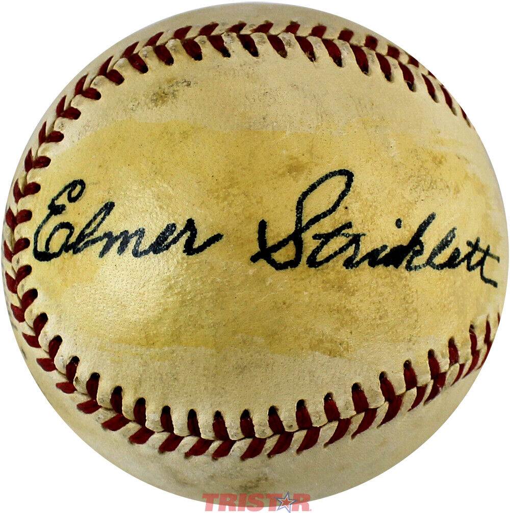 Elmer Stricklett Signed Autographed Vintage Spalding NL Baseball PSA/DNA Image 1